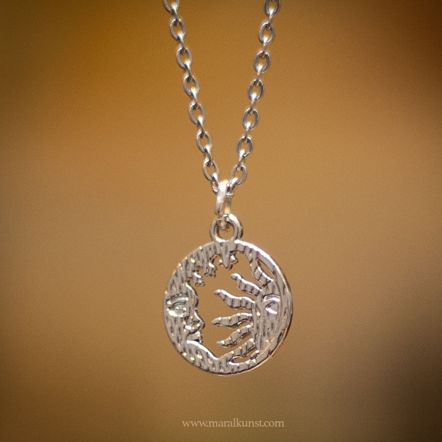 The moon and sun necklace