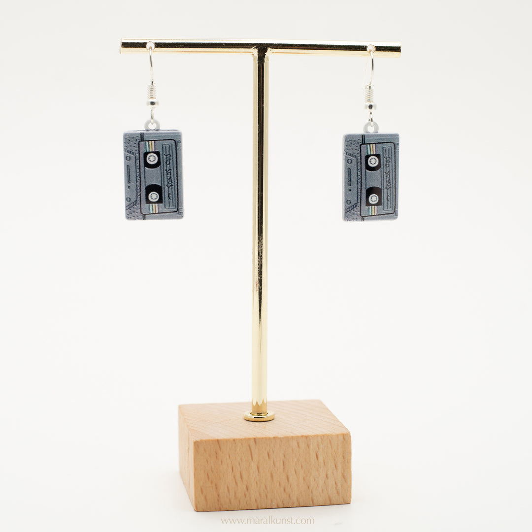 Pop art Cassette tape earrings