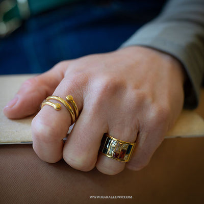 Spiral Stacking artist design Ring