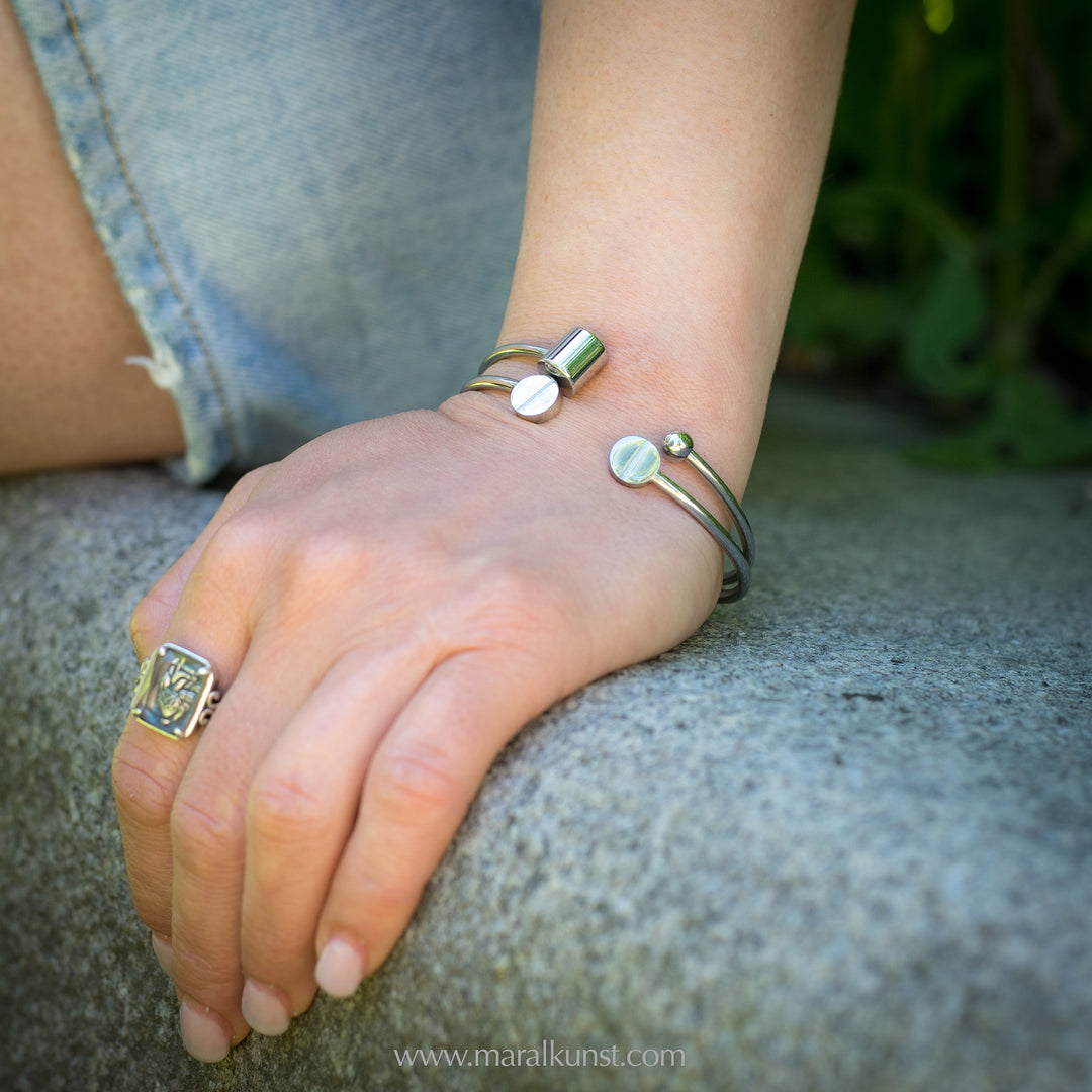 stainless steel Dainty Cuff Bracelet
