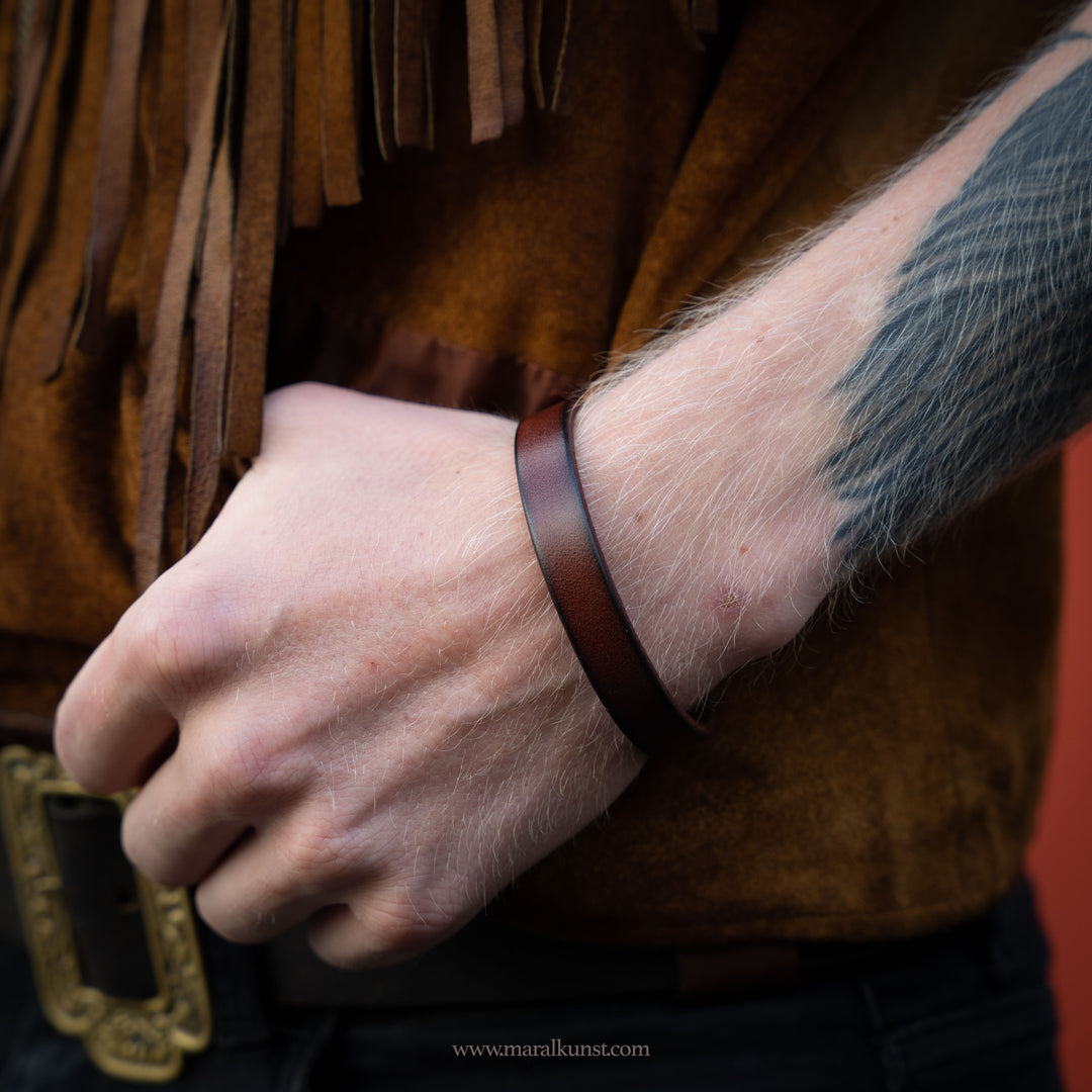 Indian handmade Brown leather bracelet
