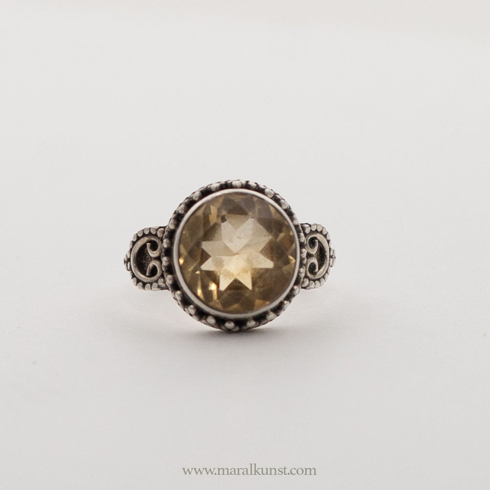 Maral premium Tibetan Citron 925 silver ring