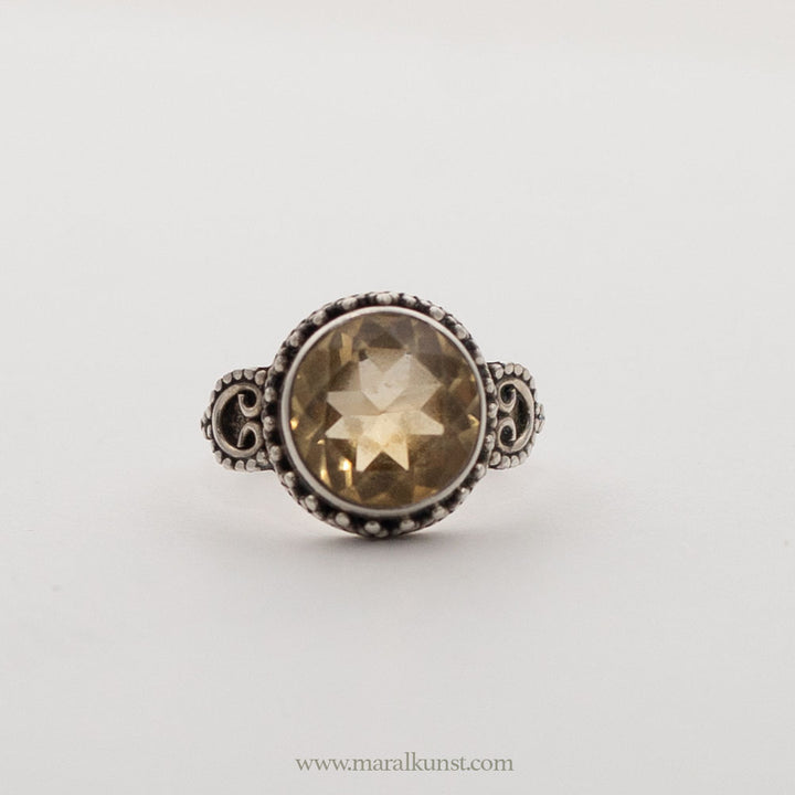 Maral premium Tibetan Citron 925 silver ring