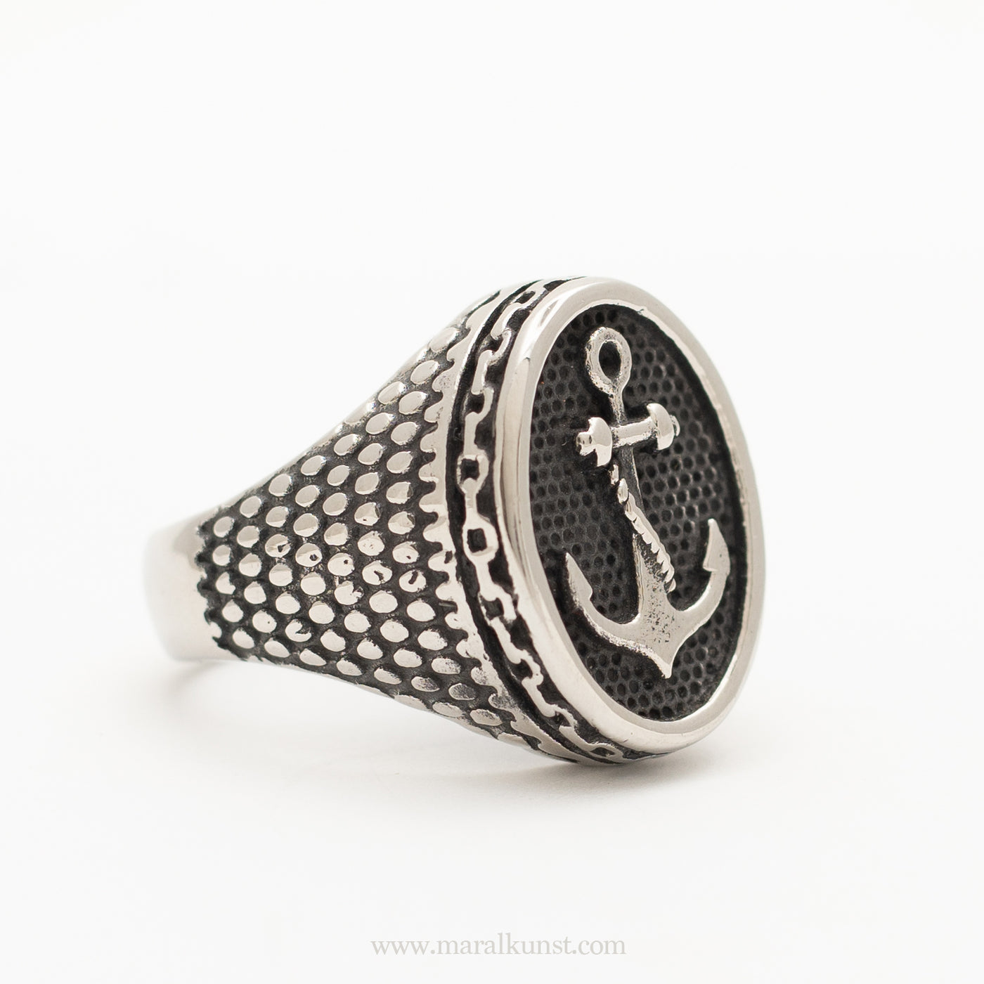 Anchor stainless steel ring