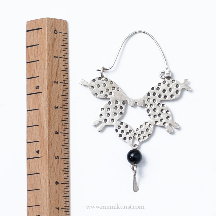 Maral Butterfly 925 Silver Mexican Earrings