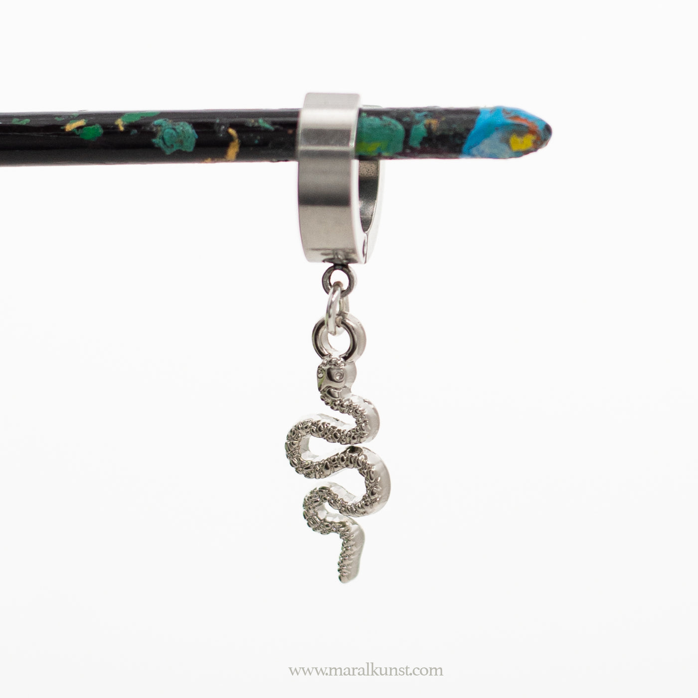 Snake stainless steel earring