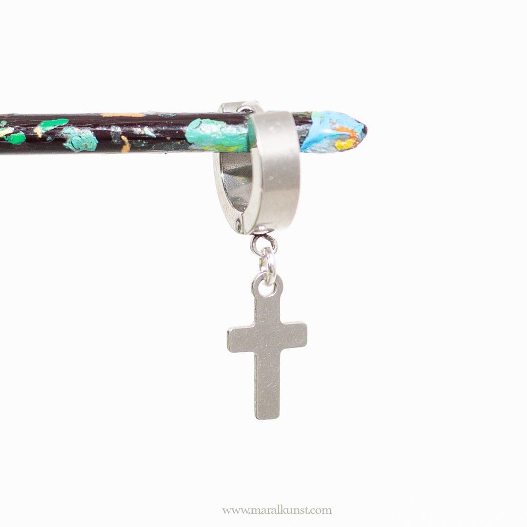 Cross Stainless Steel Earrings
