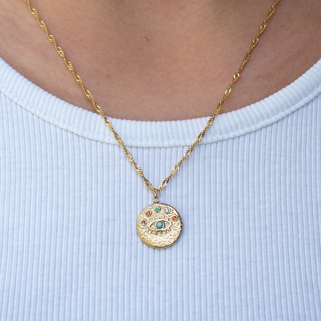 Evil Eye Multi Color Necklace