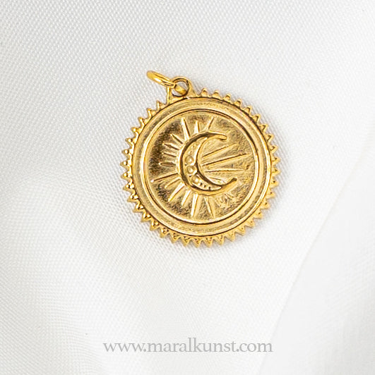 The moon gold plated pendant