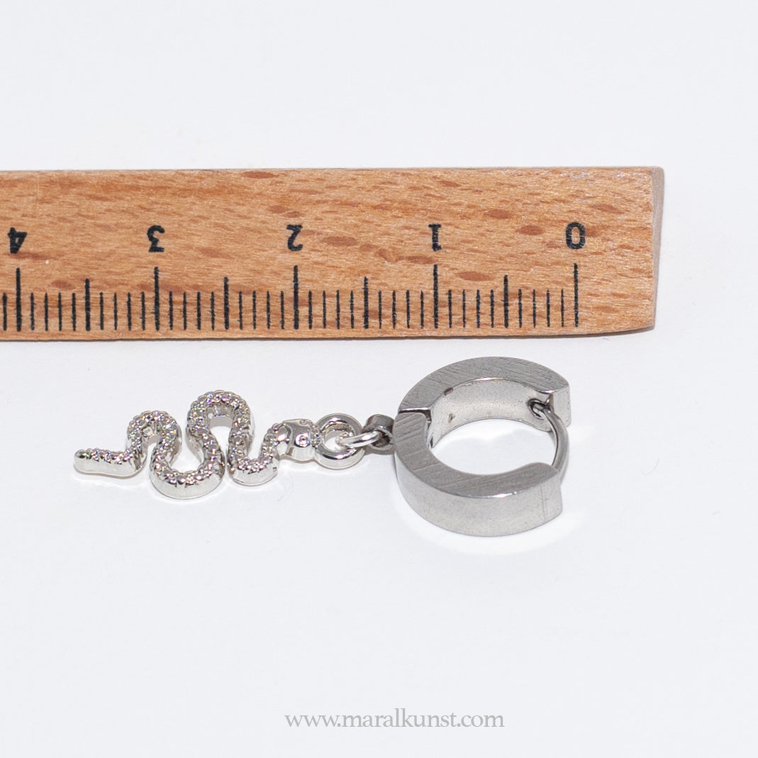 Maral Snake stainless steel earring