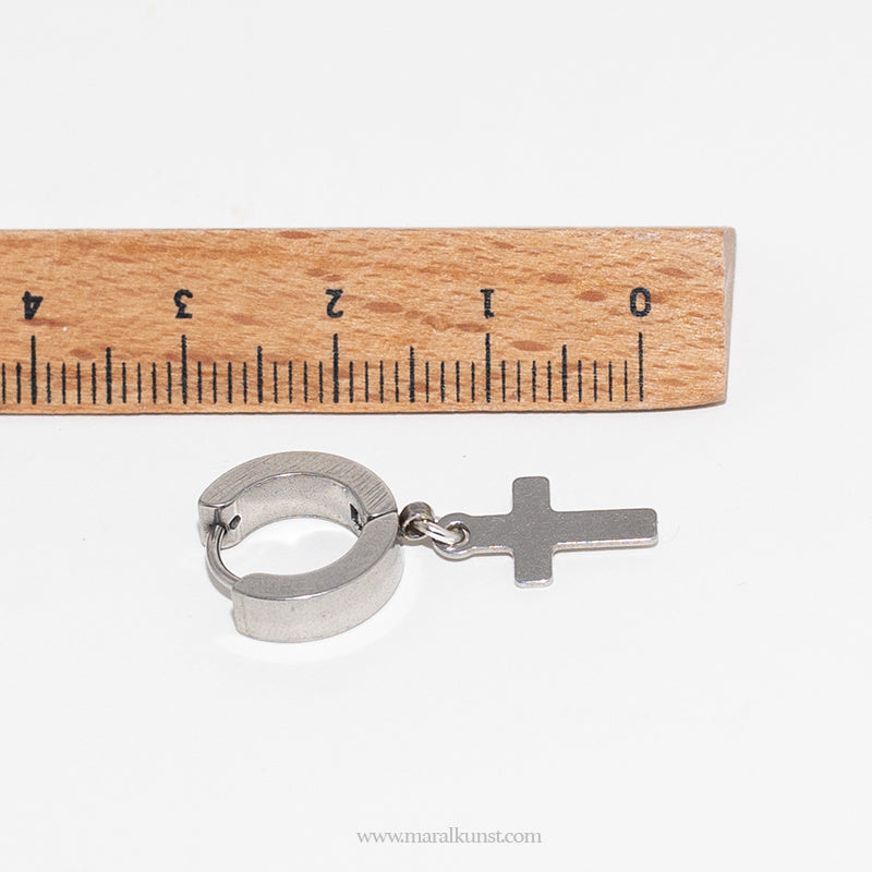 Cross Stainless Steel Earrings