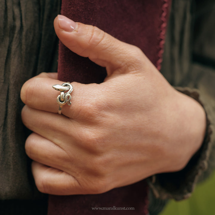 Maral Mexican Snake 925 silver ring
