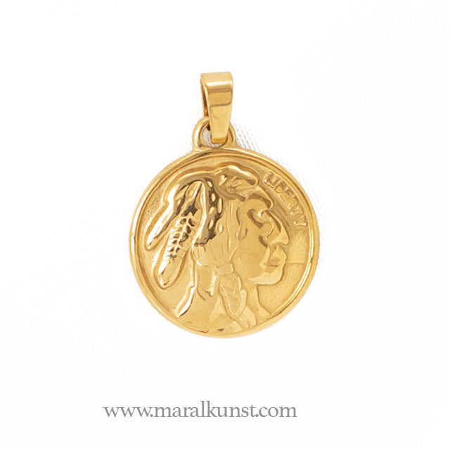 Native American Indian chief pendant