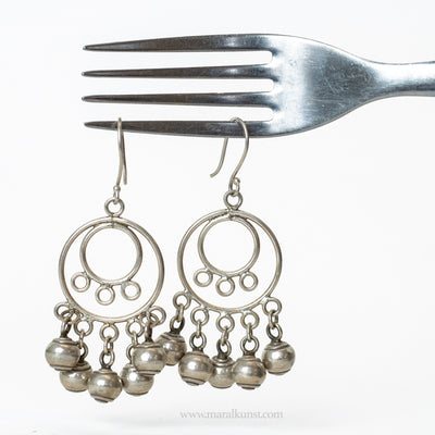Dangle Mexican handmade 925 silver earrings