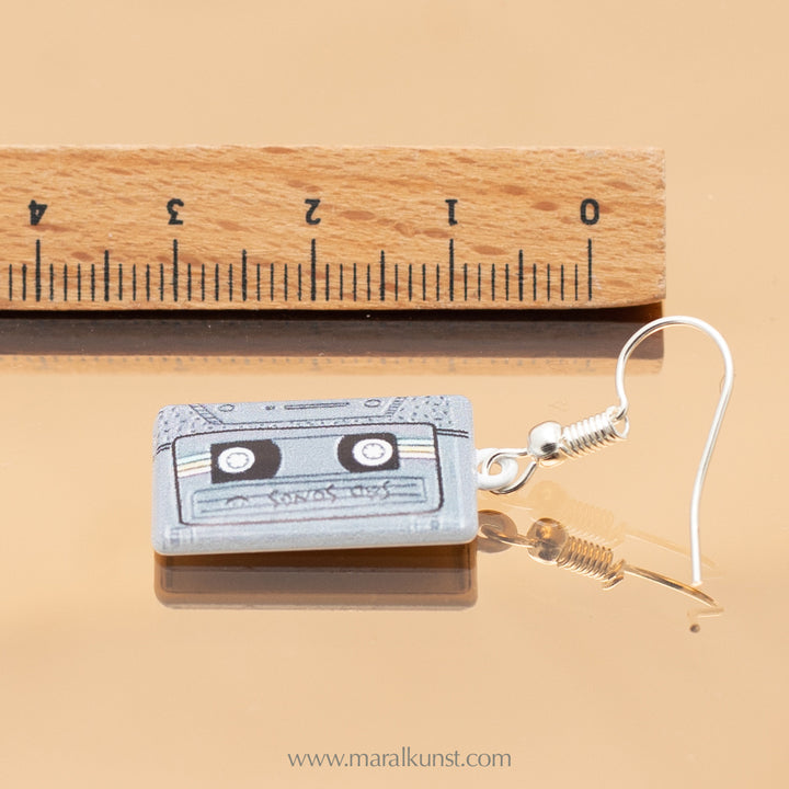 Pop art Cassette tape earrings