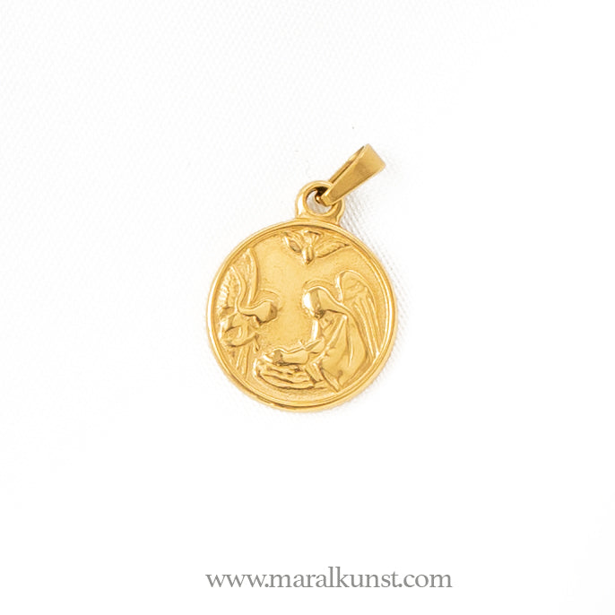 Angels gold plated pendant