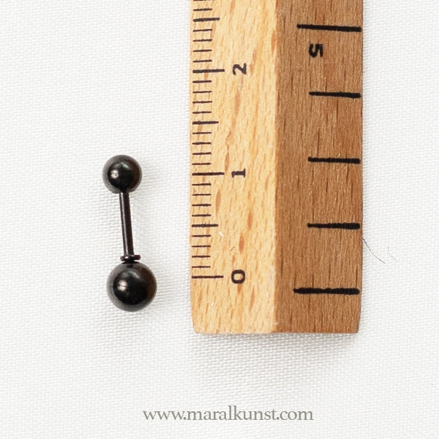 Black piercing stainlesssteel