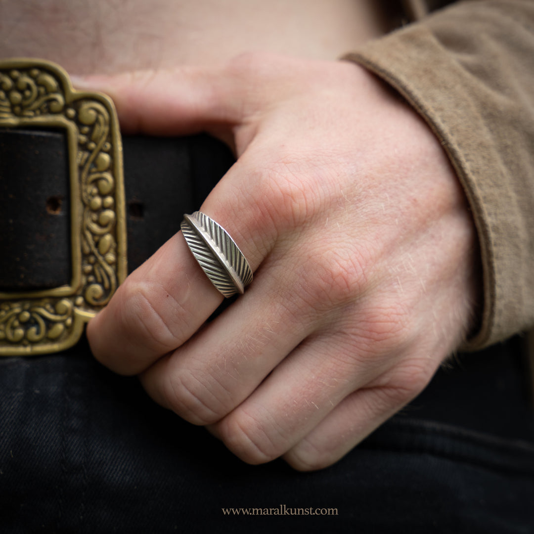 Indian Leaf 925 silver ring