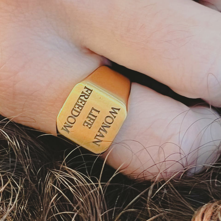 Maral Woman Life Freedom زن زندگی آزادی Ring