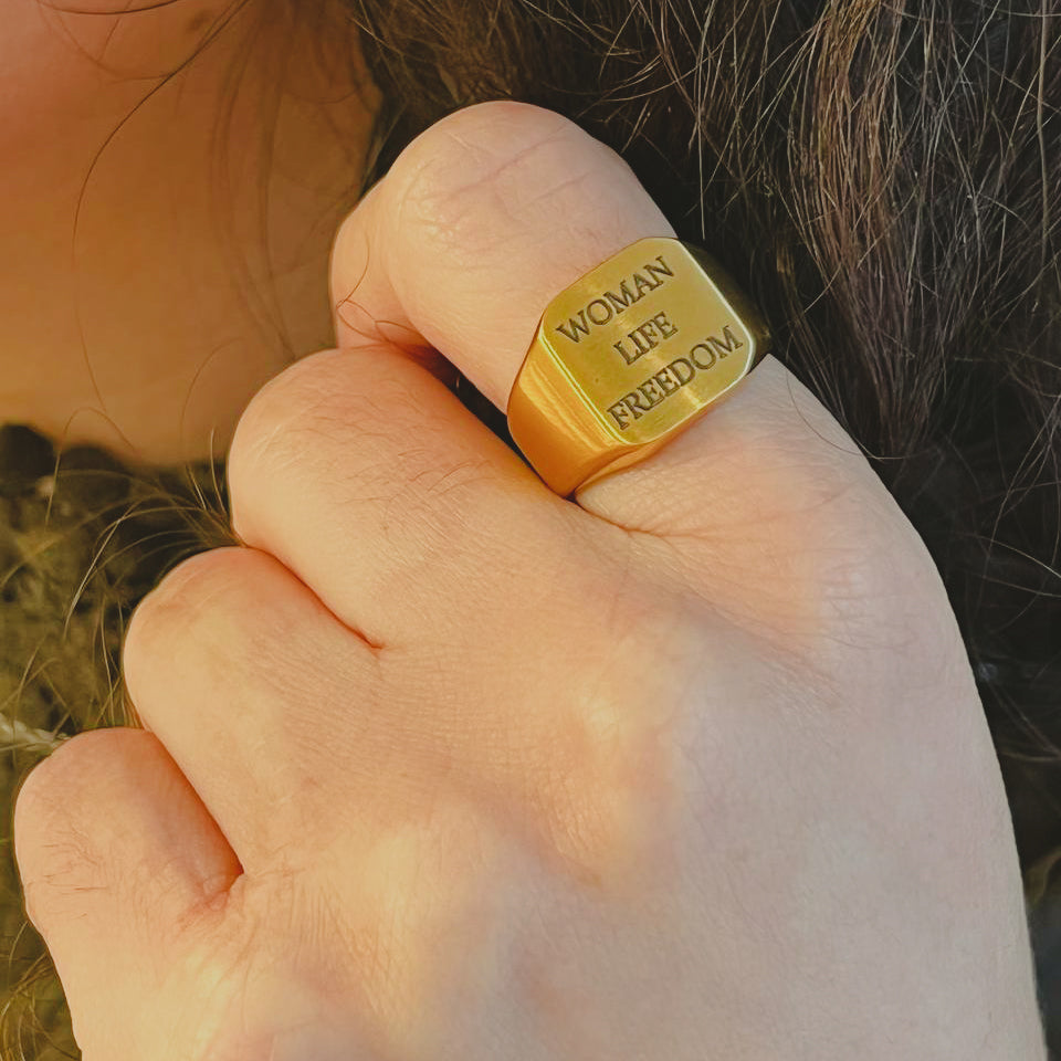 Woman Life Freedom Ring