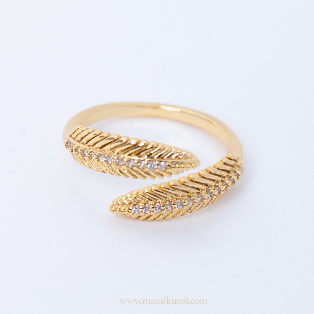 Art Deco Vintage Gold Plated Ring