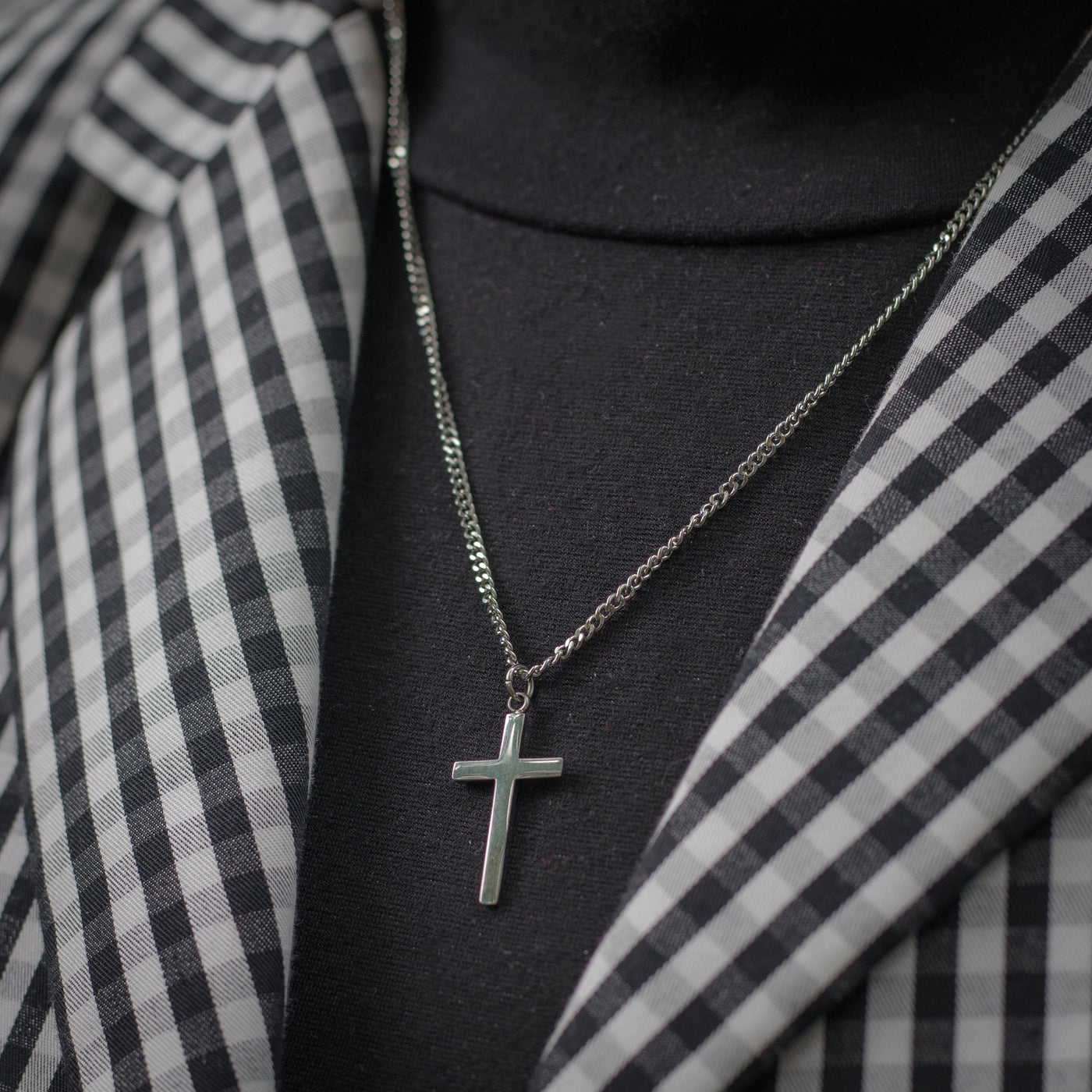Cross stainless steel necklace