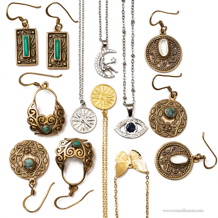 Maral 925 Silver sun necklace