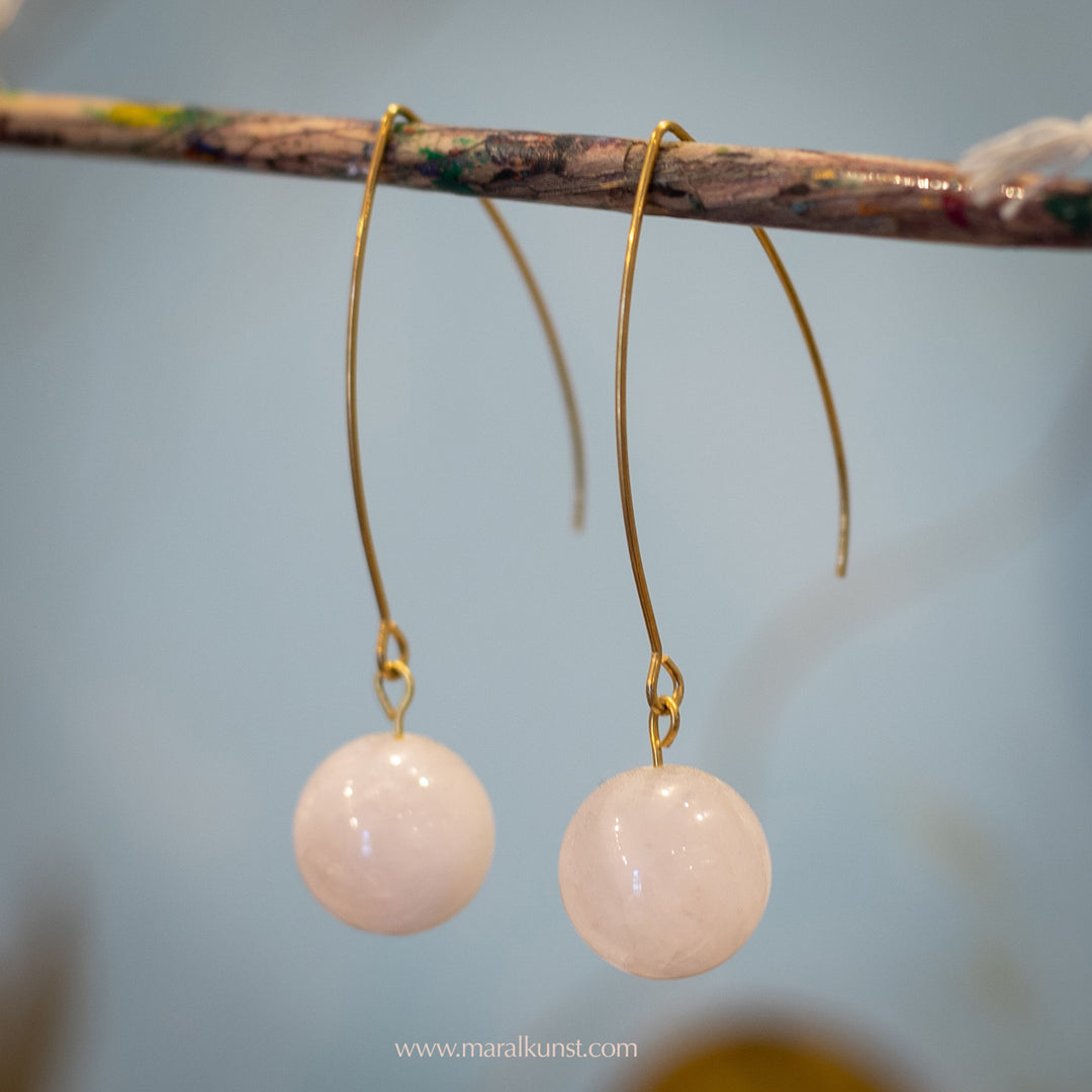 Maral Rose Quartz Earrings