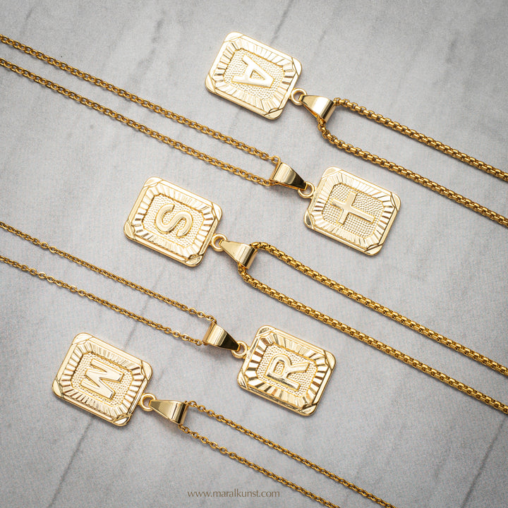 Cross pendant statement goldfilled stainless steel