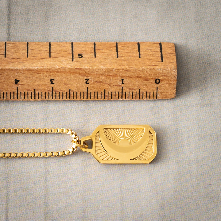 Moon Gold-plated stainless steel rustfritt stål necklace