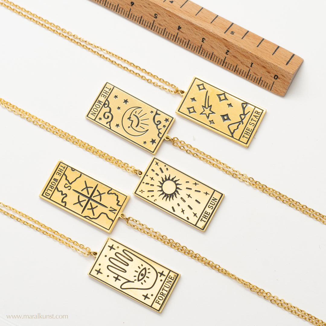The star Tarot card  necklace