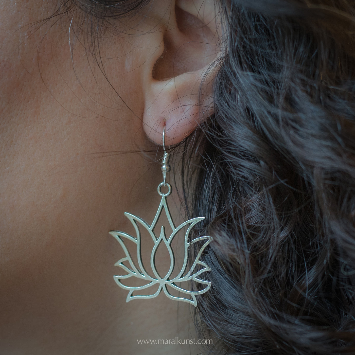 Maral Lotus Mandala Earrings