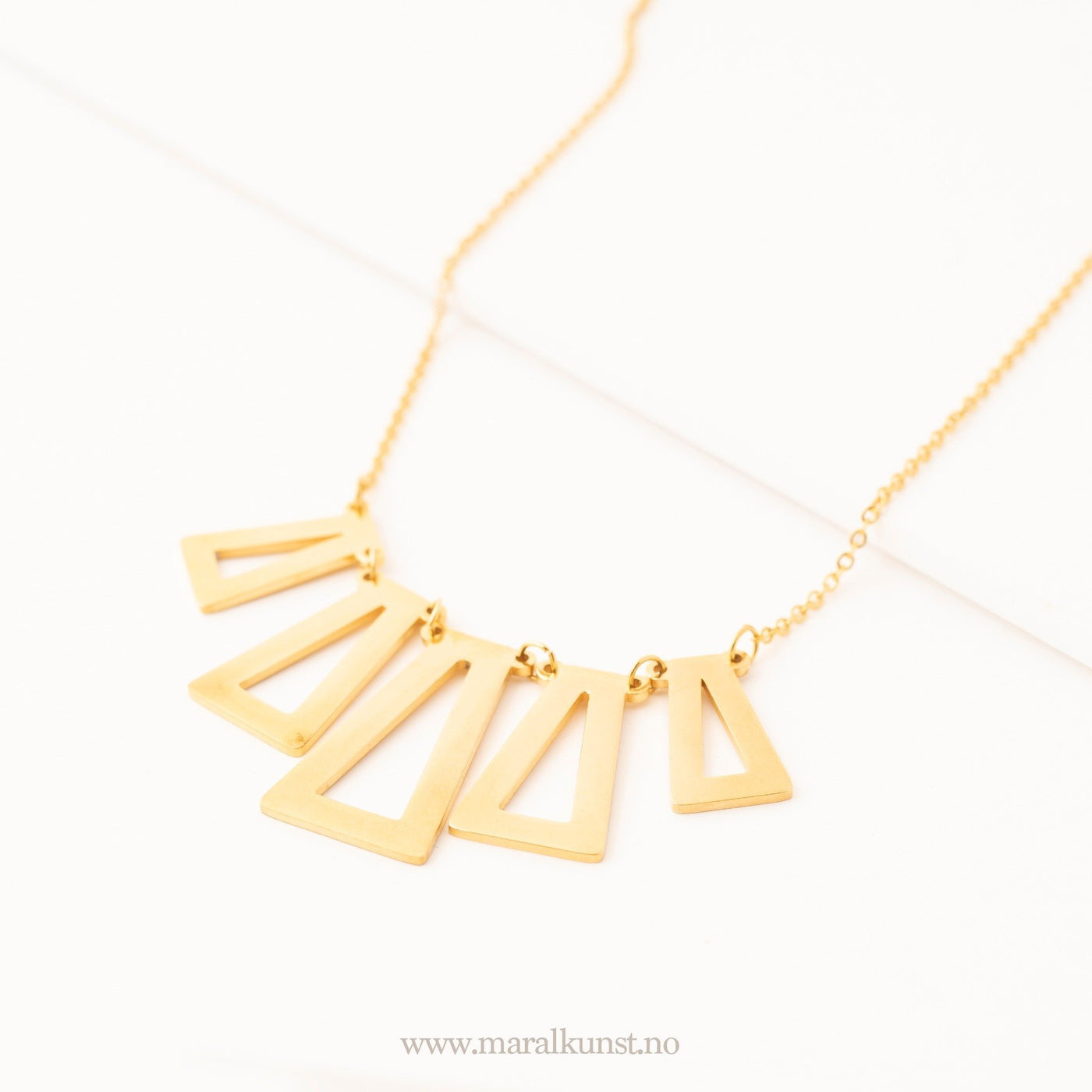 Mana Gold Plated Steel Necklace - Maral Kunst Jewelry