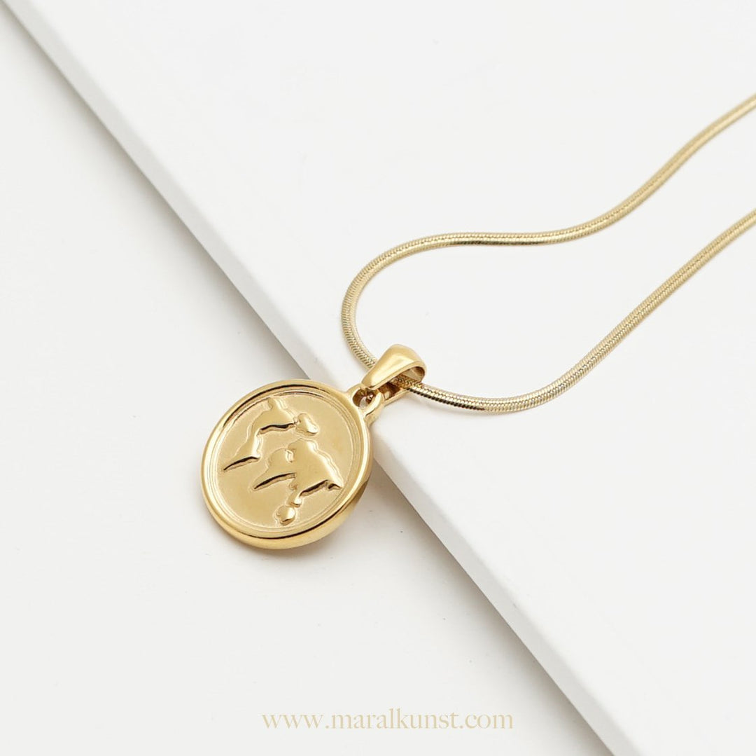 World Map Traveler Necklace - Maral Kunst Jewelry