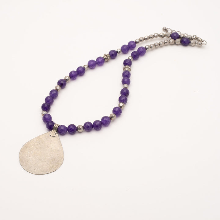 Amethyst and vintage beads - Maral Kunst Jewelry