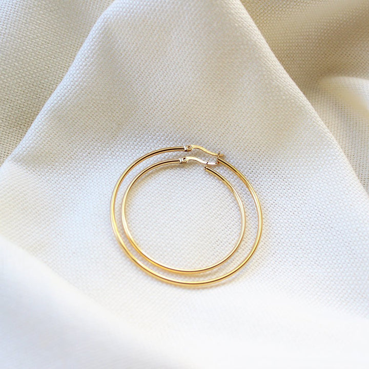 New Medium Hoop Earrings in Gold - Maral Kunst Jewelry