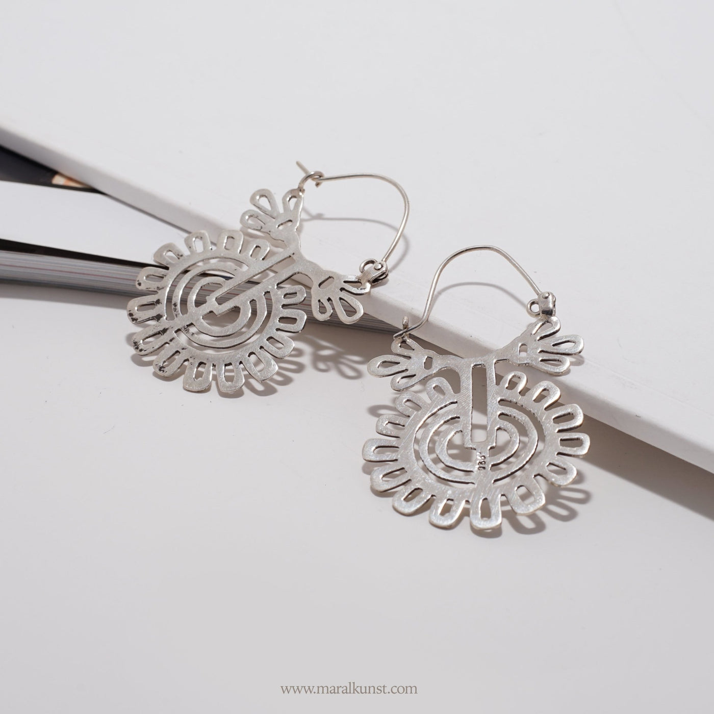 New Mexican Earrings in Silver - Maral Kunst Jewelry