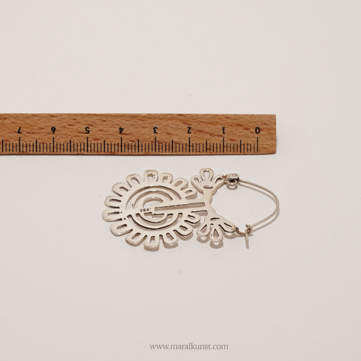New Mexican Earrings in Silver - Maral Kunst Jewelry