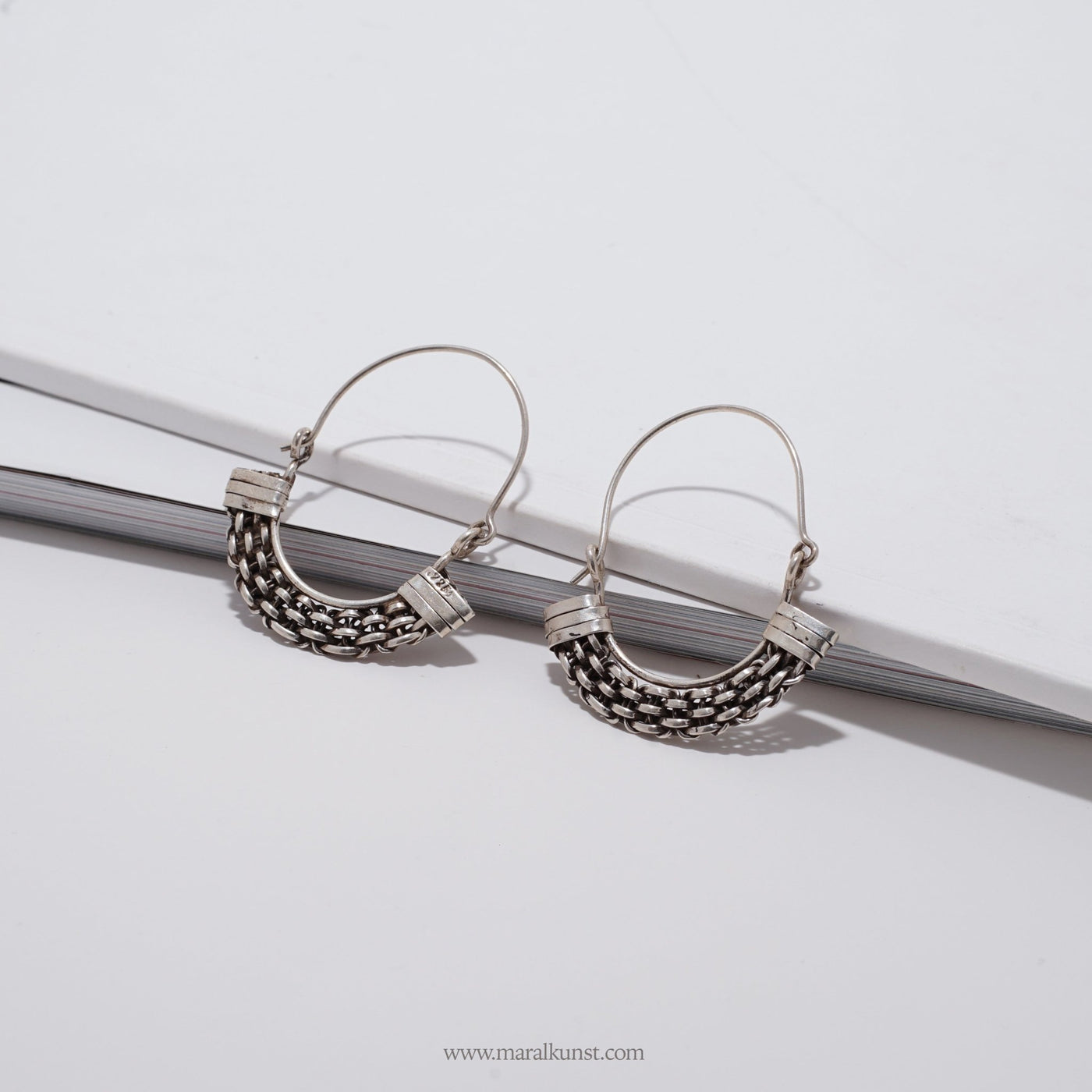 Mexican Silver Drop Earrings - Maral Kunst Jewelry