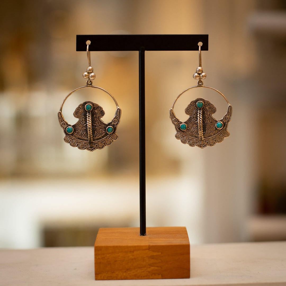 Mexican Silver Drop Earrings - Maral Kunst Jewelry