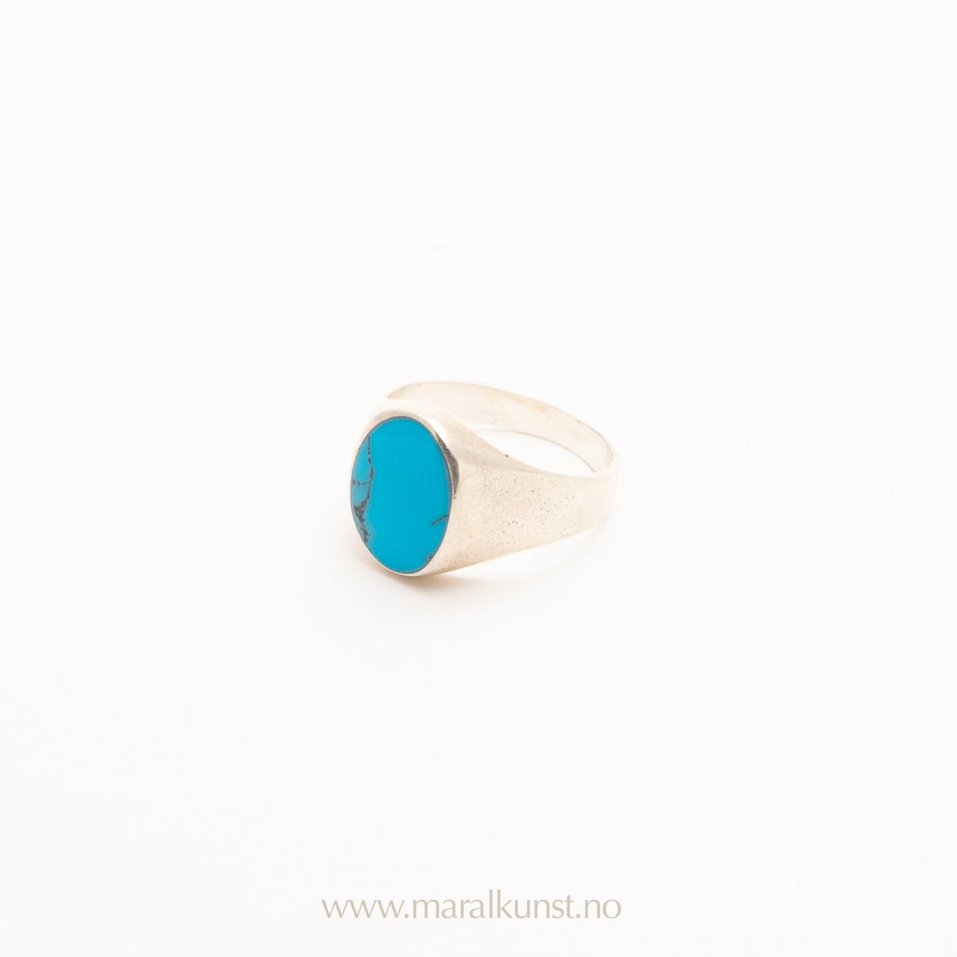 Mexican Turquoise Ring in Silver - Maral Kunst Jewelry