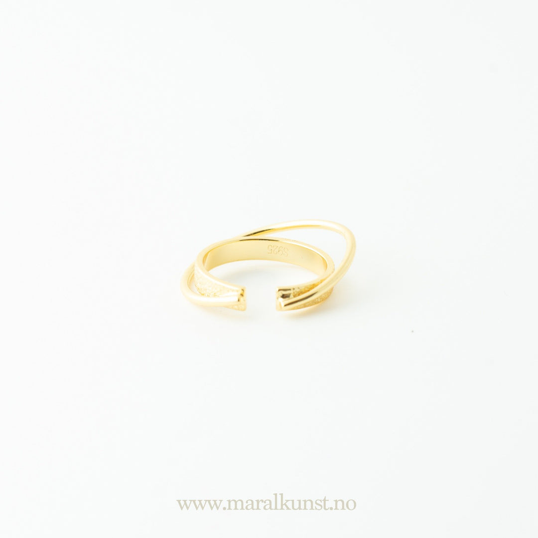 Mia Gold Plated Silver Ring - Maral Kunst Jewelry