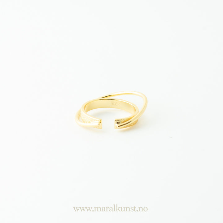 Mia Gold Plated Silver Ring - Maral Kunst Jewelry