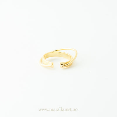 Mia Gold Plated Silver Ring - Maral Kunst Jewelry