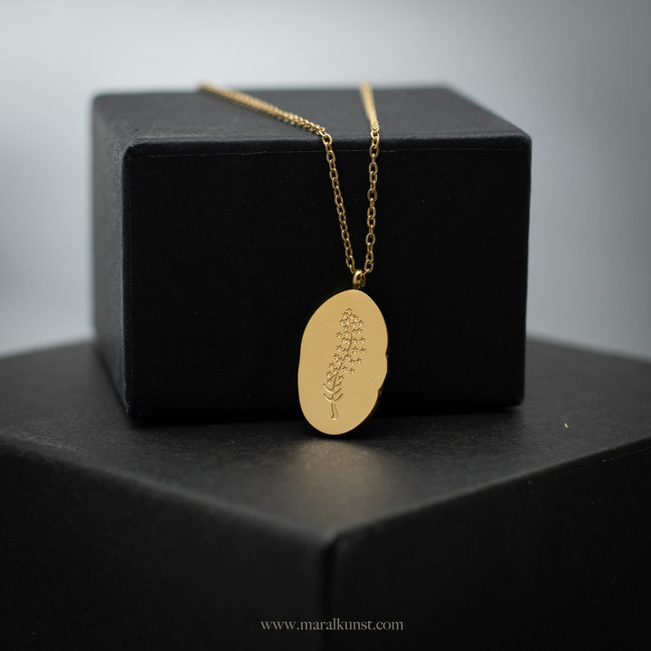 July Larkspur Birth Flower Necklace - Maral Kunst Jewelry