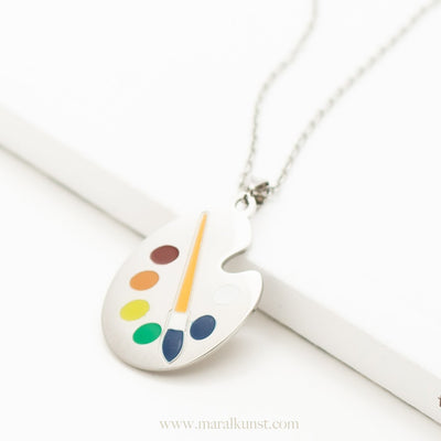 Paint Palette Necklace - Maral Kunst Jewelry