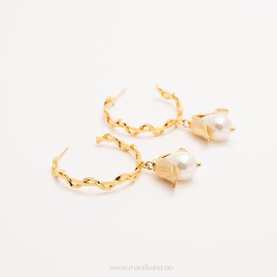 Pearl Earrings (Design A) - Maral Kunst Jewelry