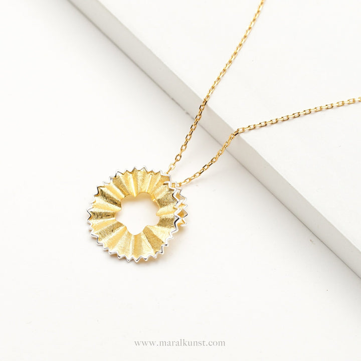 Minimalist Pencil Shaving Necklace - Maral Kunst Jewelry