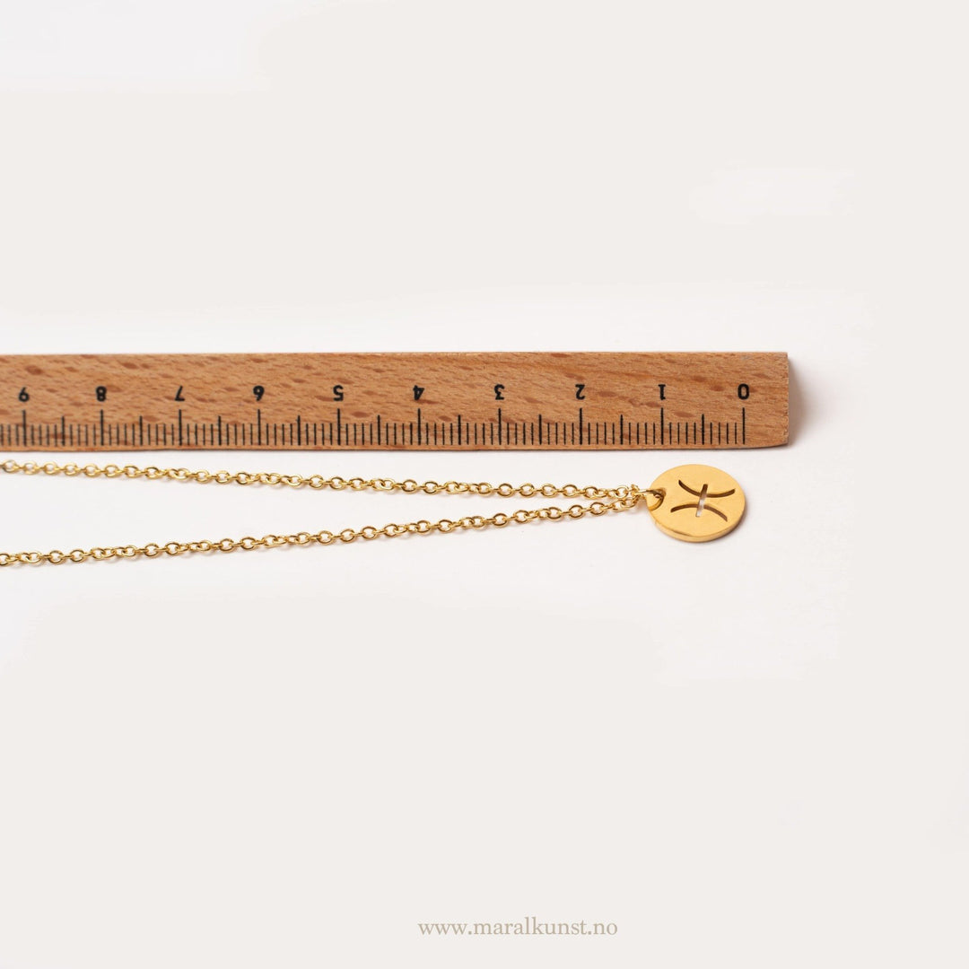 Pisces Zodiac Sign Necklace - Maral Kunst Jewelry