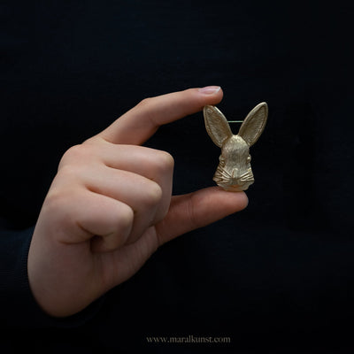 Good Luck Rabbit Brooch - Maral Kunst Jewelry